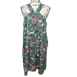 Nordstrom Crimson & Grace Floral Lined Mini Swing Dress Boho NWT Size Medium